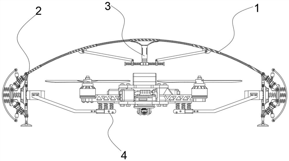 Double-side-face anti-collision protection device for aerial photography unmanned aerial vehicle