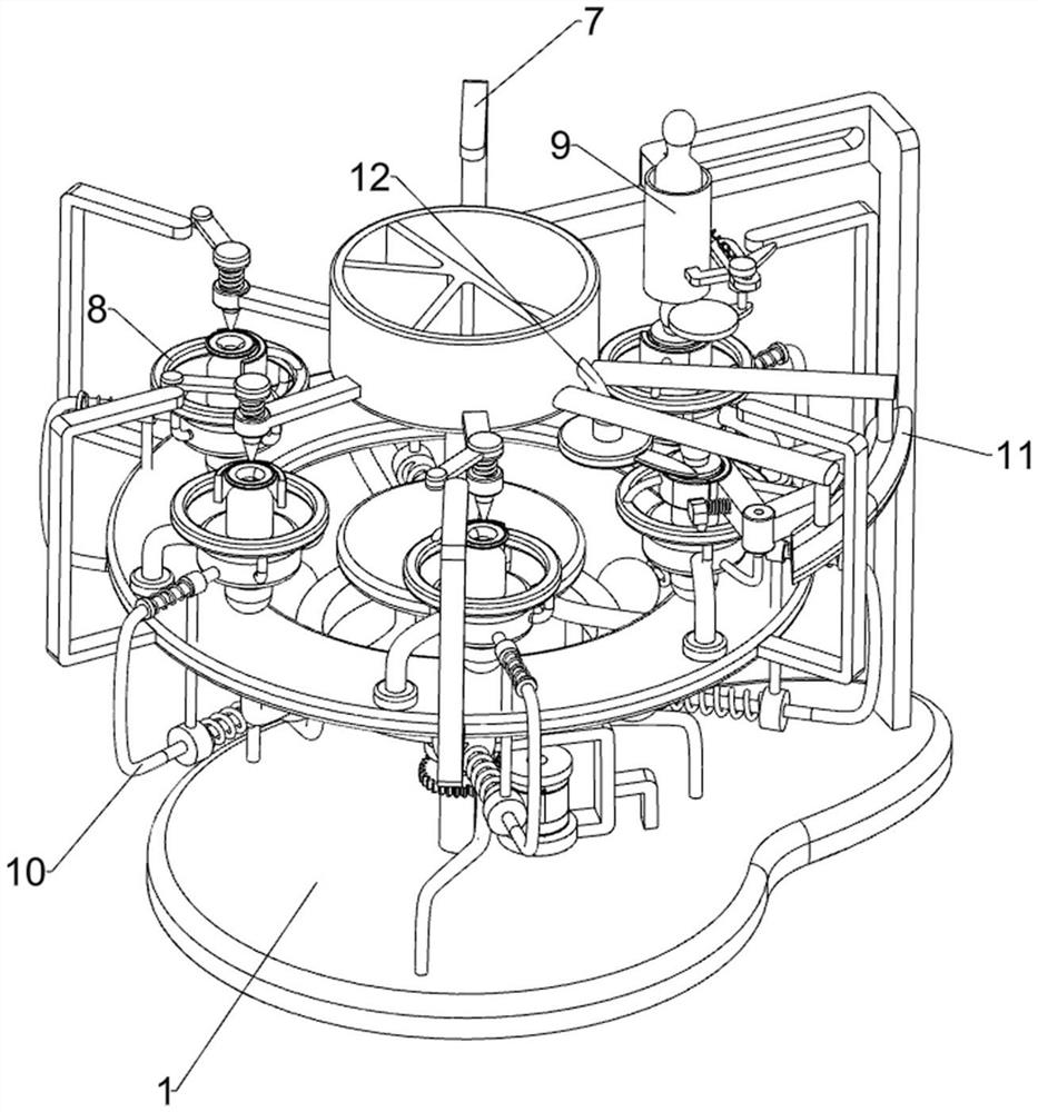 A glaze proportioning device for ceramic processing