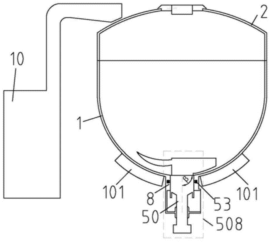 Bottom leaking-spraying device for cooking equipment and cooking equipment of bottom leaking-spraying device