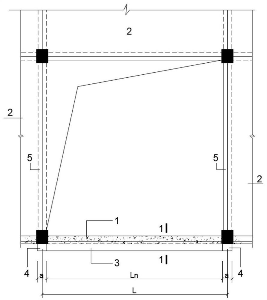 Design method of reinforced concrete basement exterior wall structure without horizontal floor slab support