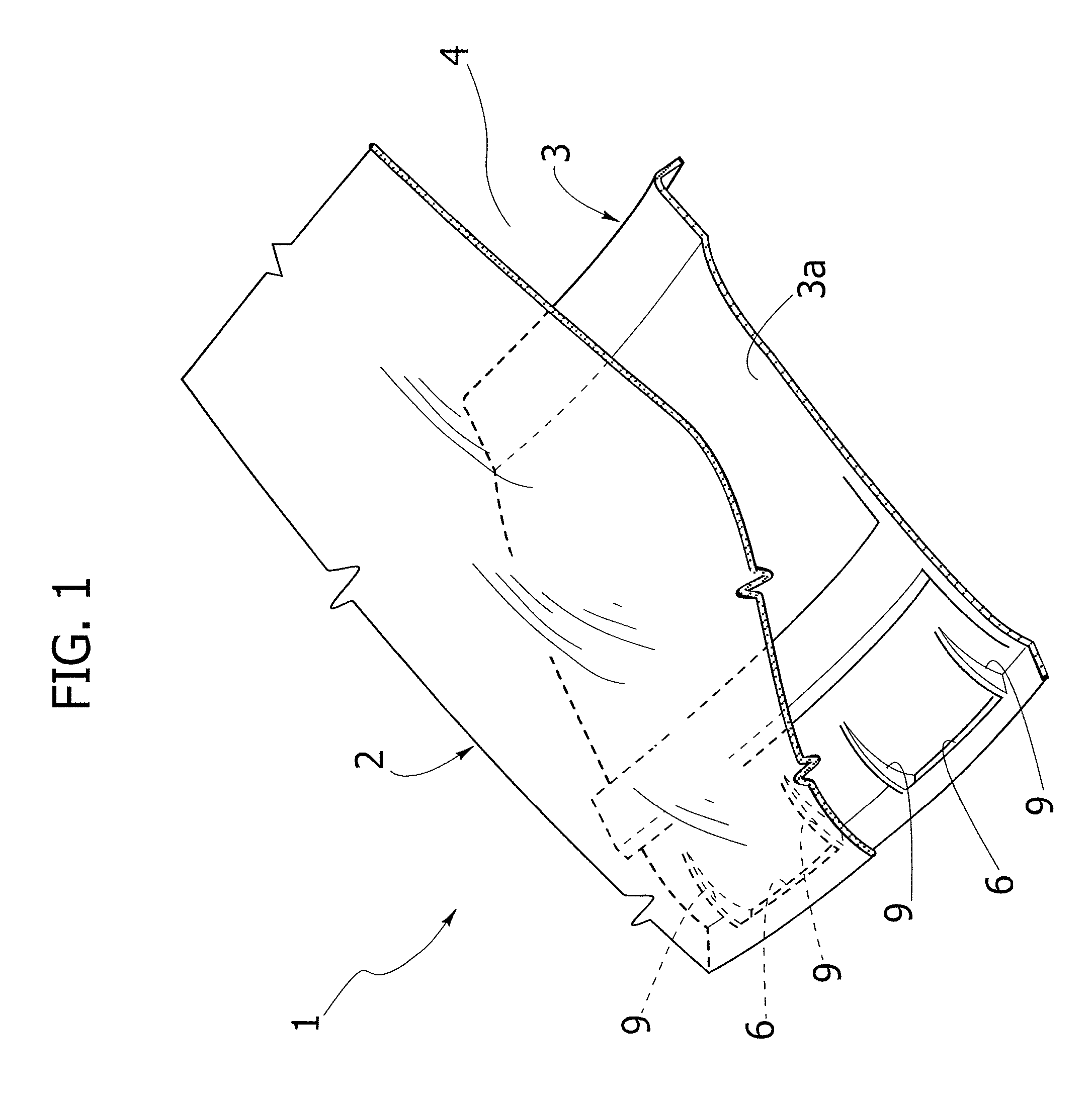 Device for distribution of air within the passenger compartment of a vehicle