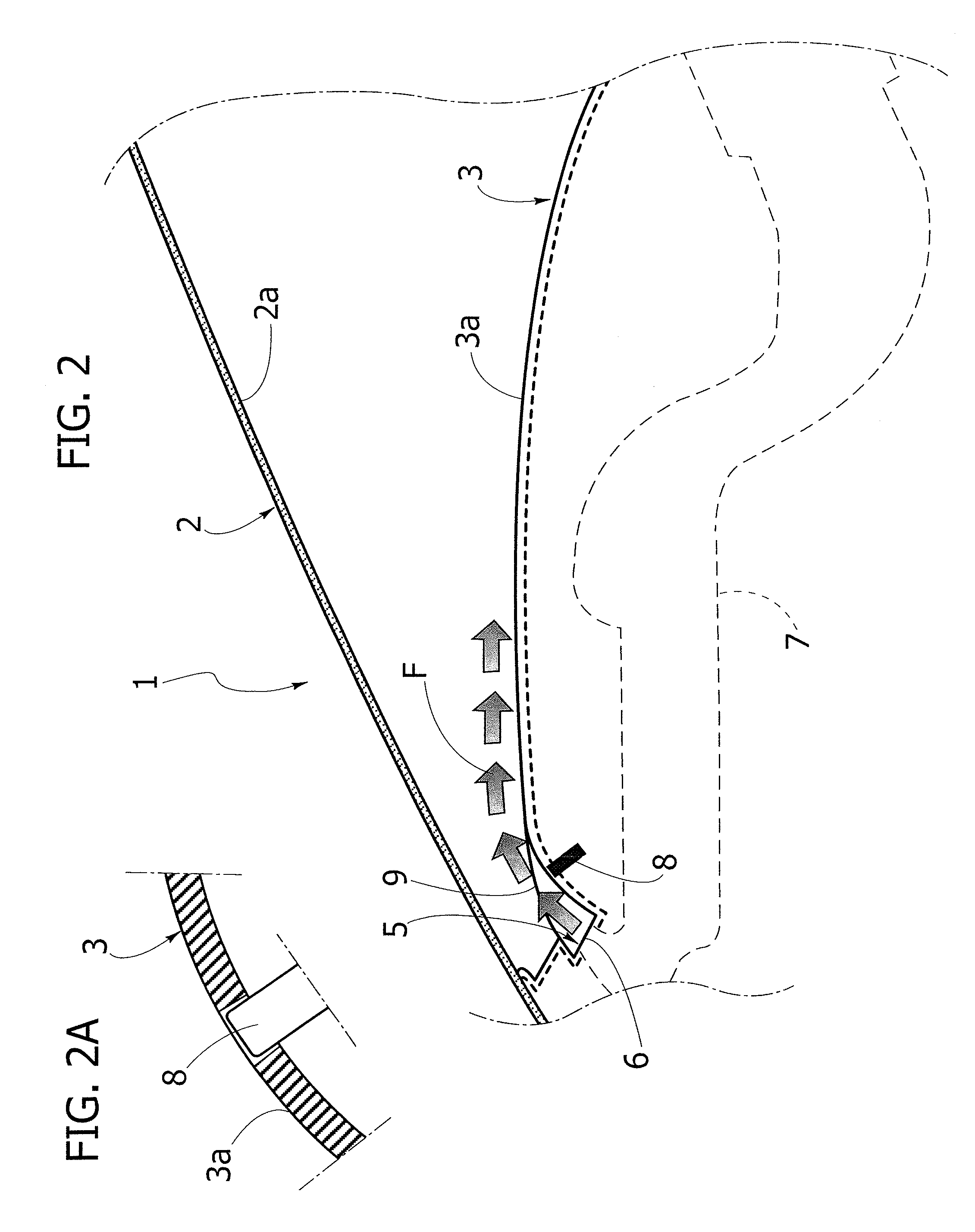 Device for distribution of air within the passenger compartment of a vehicle