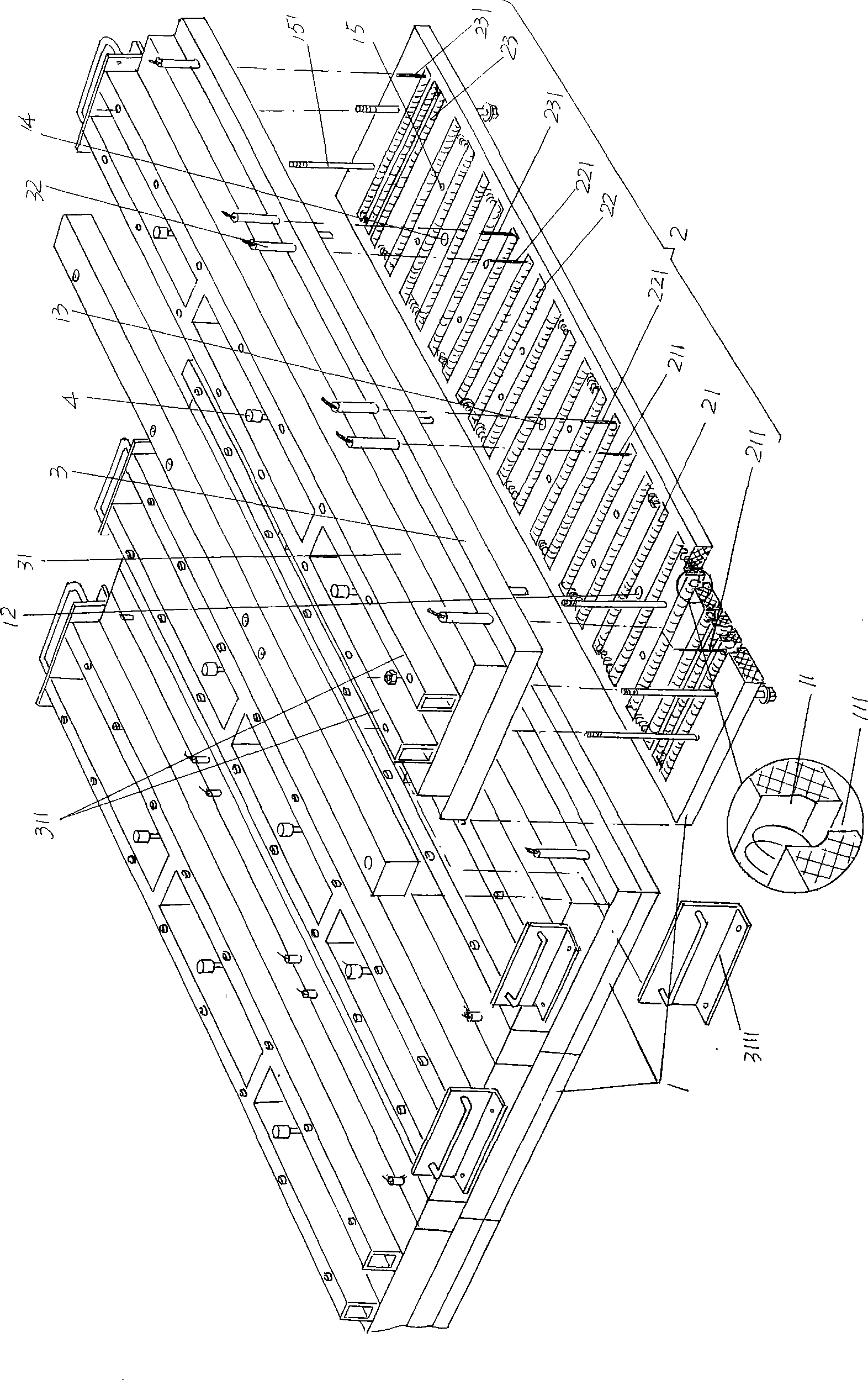 Radiation type heating board structure for electronic product annealing and sintering furnace