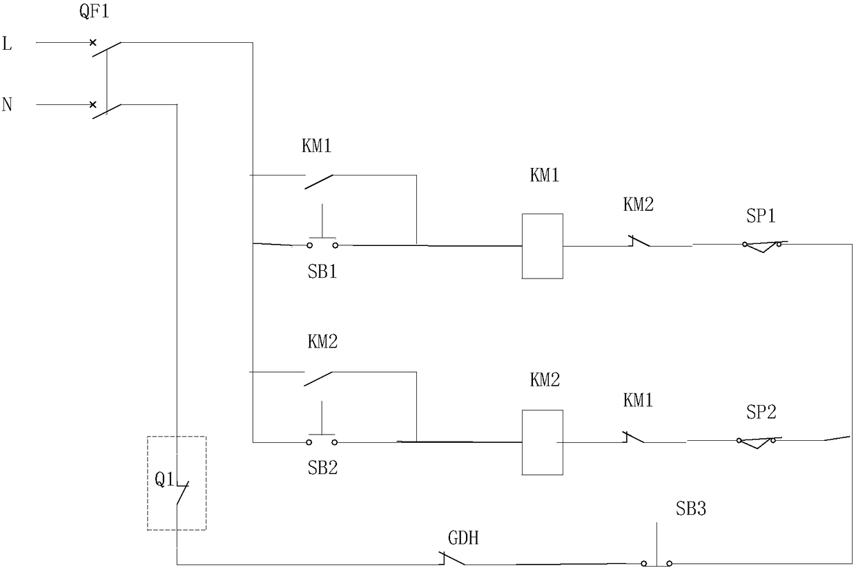 Transformer neutral point knife switch remote integrated control circuit