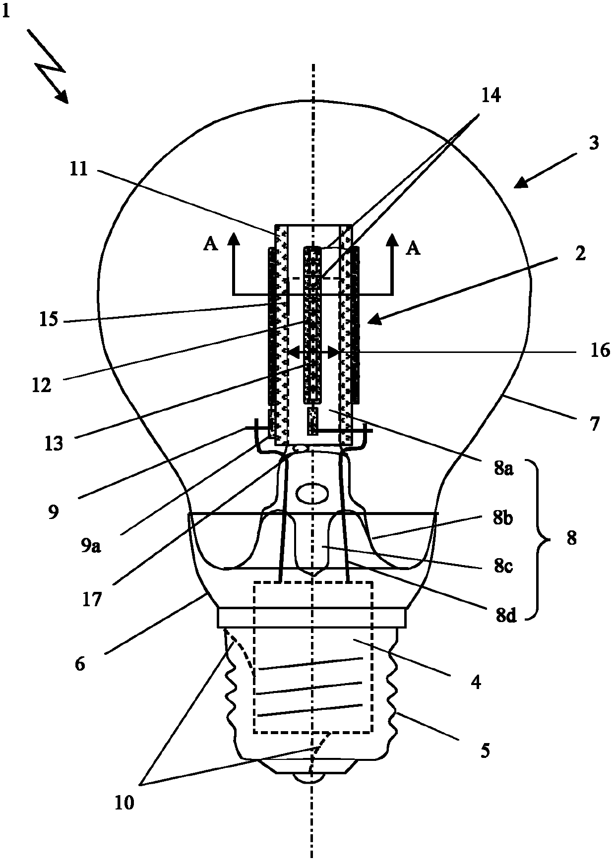Light-emitting diode (LED) bulb