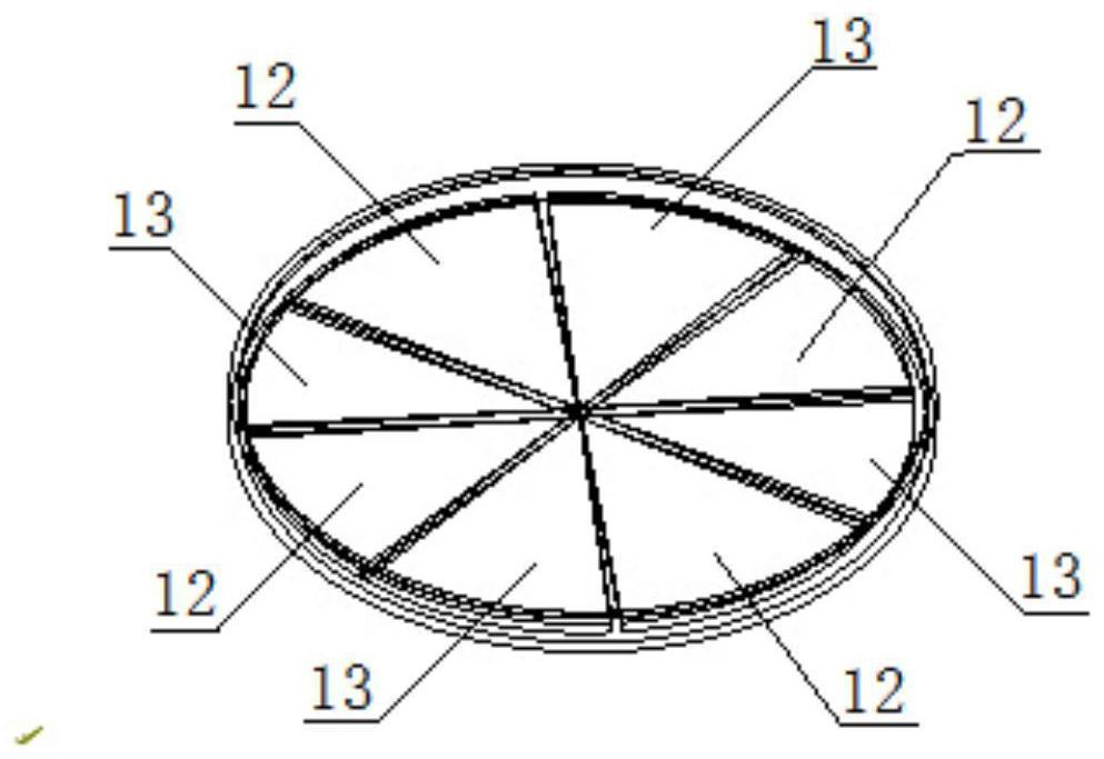 Brake separation type liquid metal grinding disc device