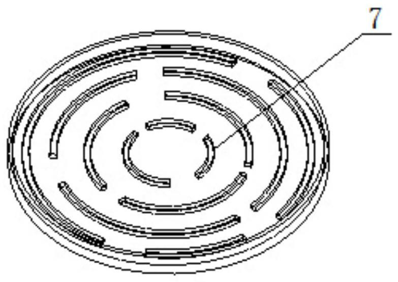 Brake separation type liquid metal grinding disc device