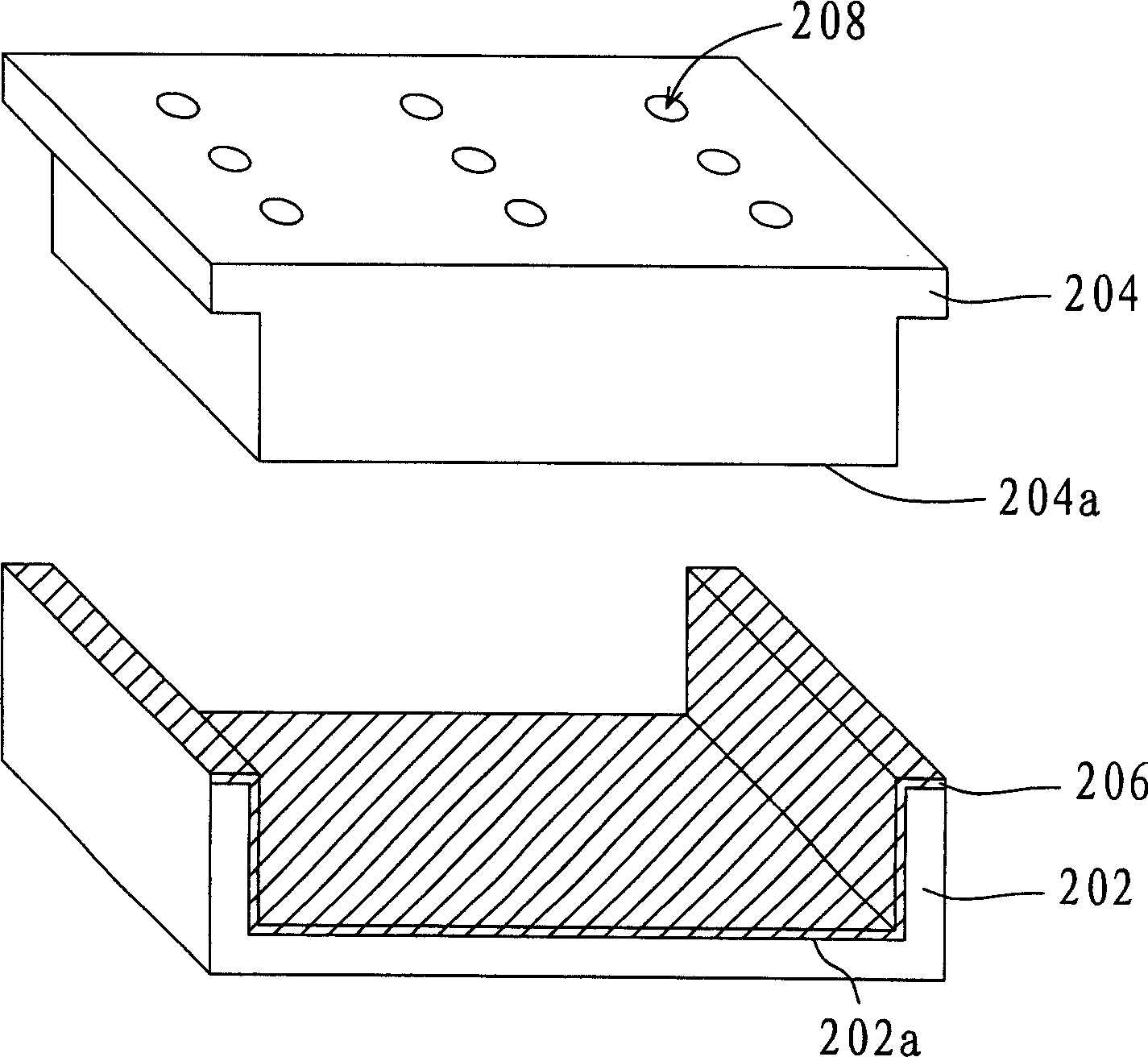 Adhesive method for metal piece and plastic piece and adhered machine casing thereof