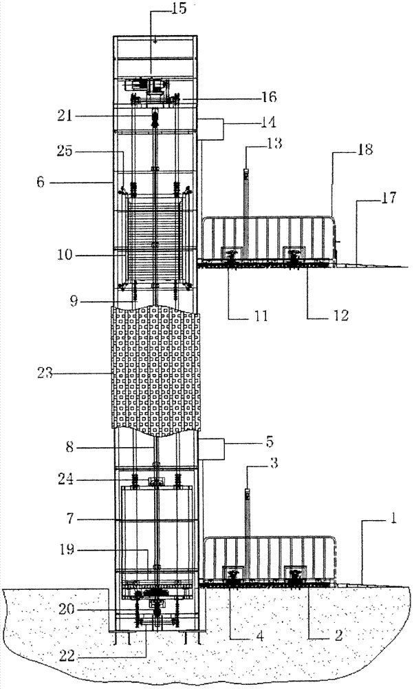 Automatic vertical conveying system