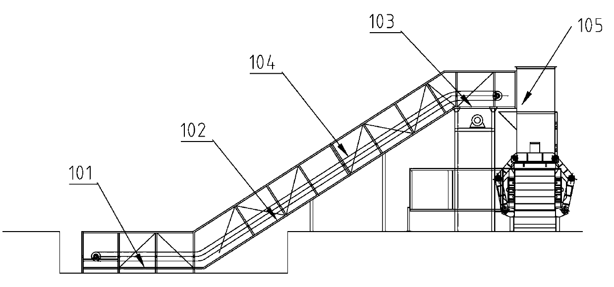 A closed packaging system for solid materials compressed and bundled