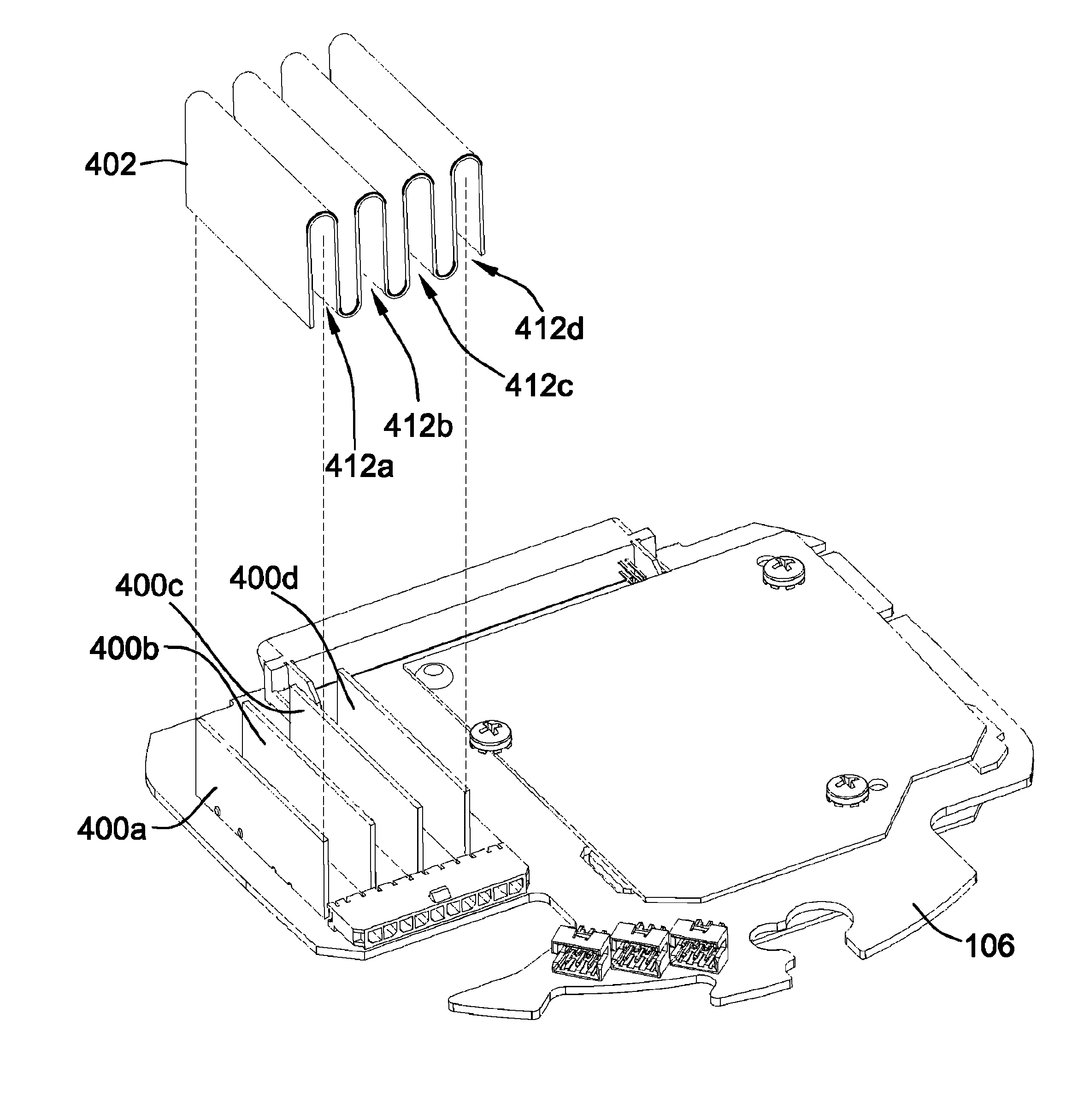 Resistor shield to minimize crosstalk and power supply interference