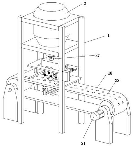 Automatic filling device for hard capsule medicine