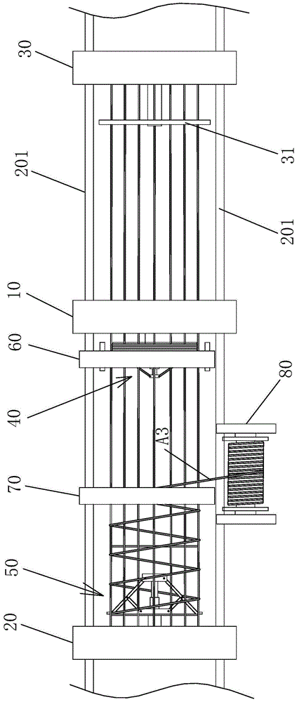 Cylindrical reinforcement cage welding equipment for concrete load-bearing columns of highway bridges