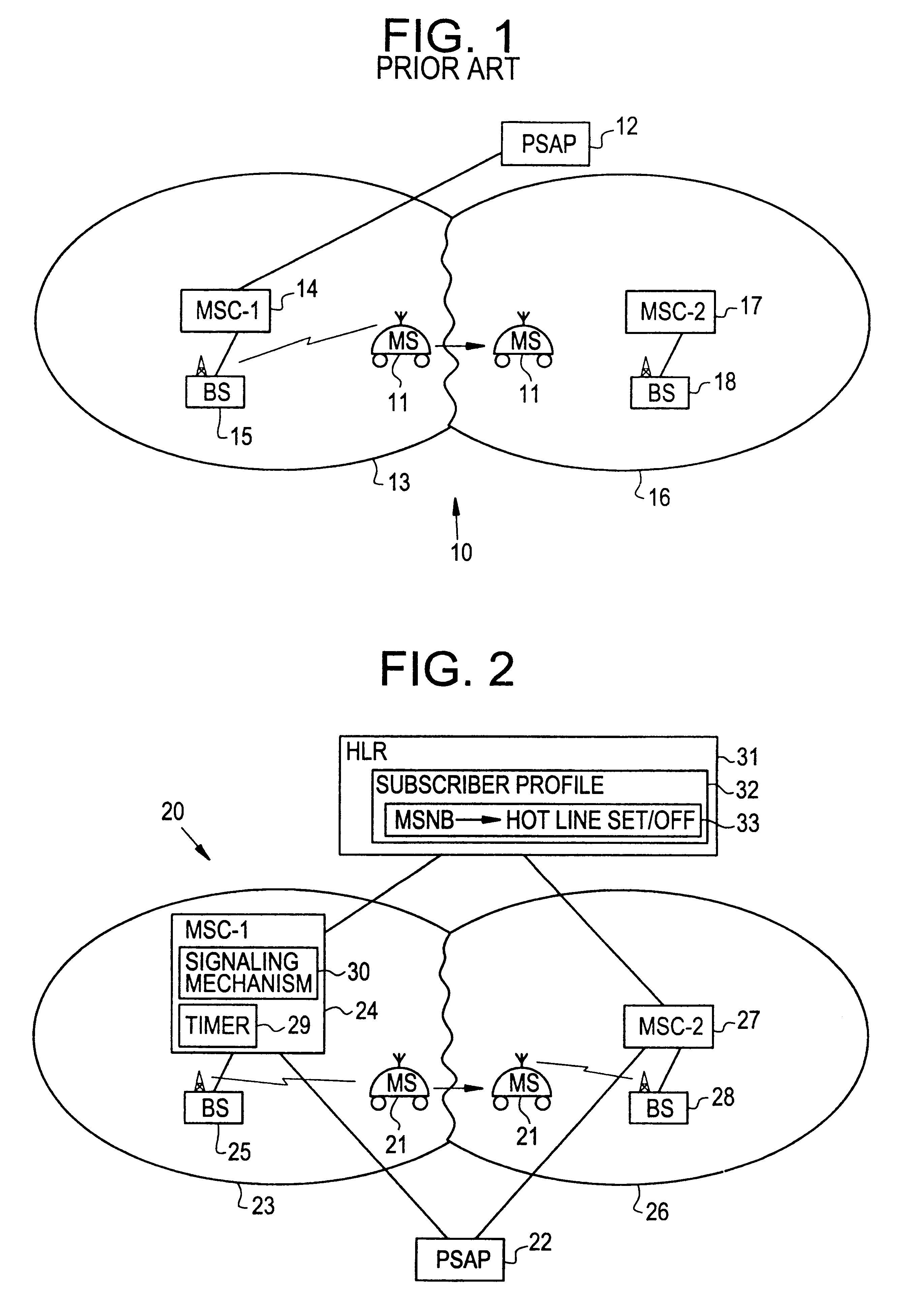 System and method of handling emergency calls from roaming mobile stations in a radio telecommunications network