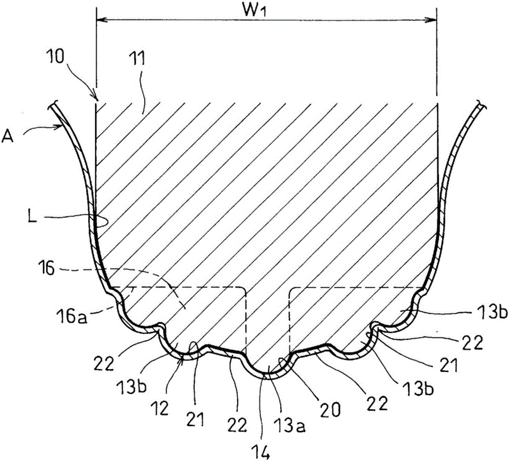 Creasing member, creasing template, and creasing device