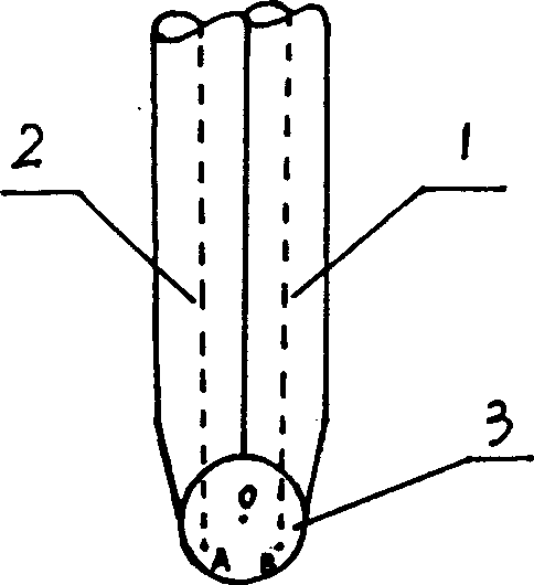 Fiber imaging liquid-sensitive sensor