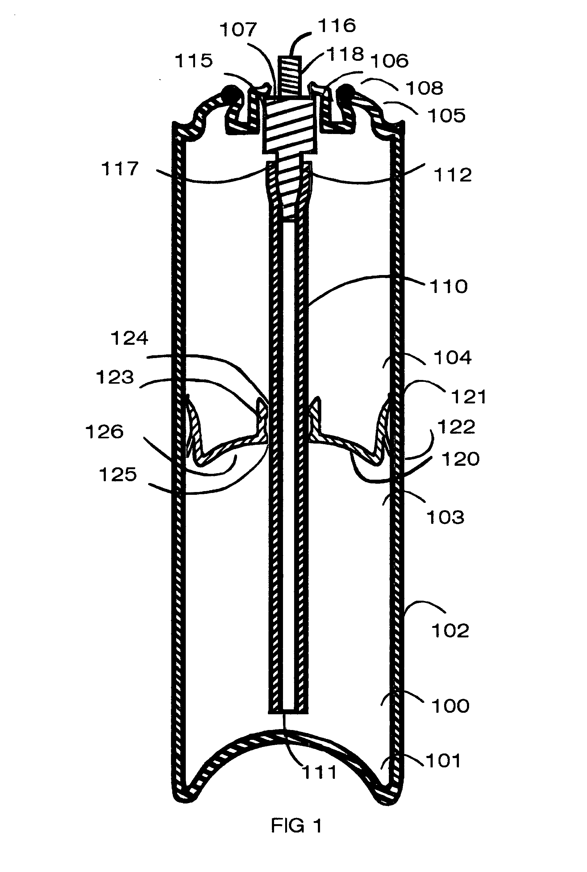 Dispenser with a reservoir comprising a divider or a porous material