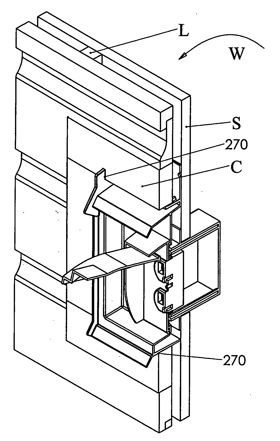 Water deviation unit for external wall fixtures