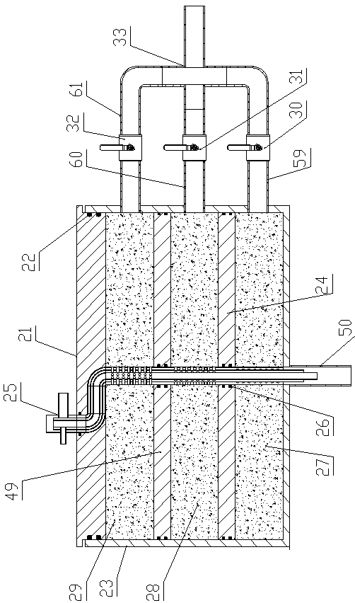 A physical simulation device and experimental method for multi-coal seam coalbed methane well drainage