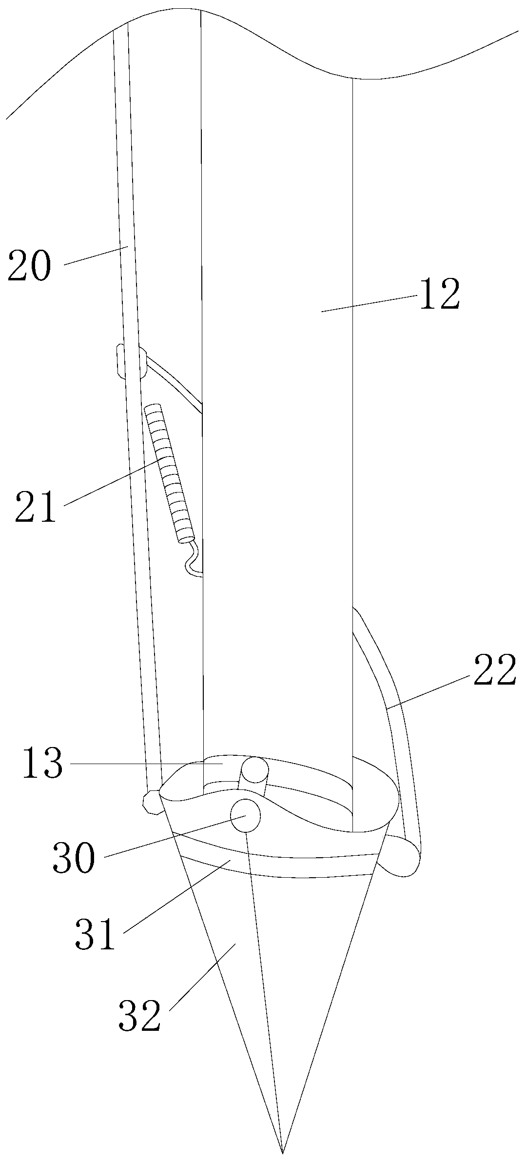 Agricultural deep tillage and fertilization integrated device based on vibrational soil throwing