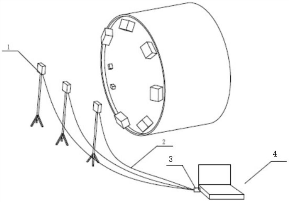 Electromagnetic fault diagnosis device based on three-way magnetic sensor and system and method thereof