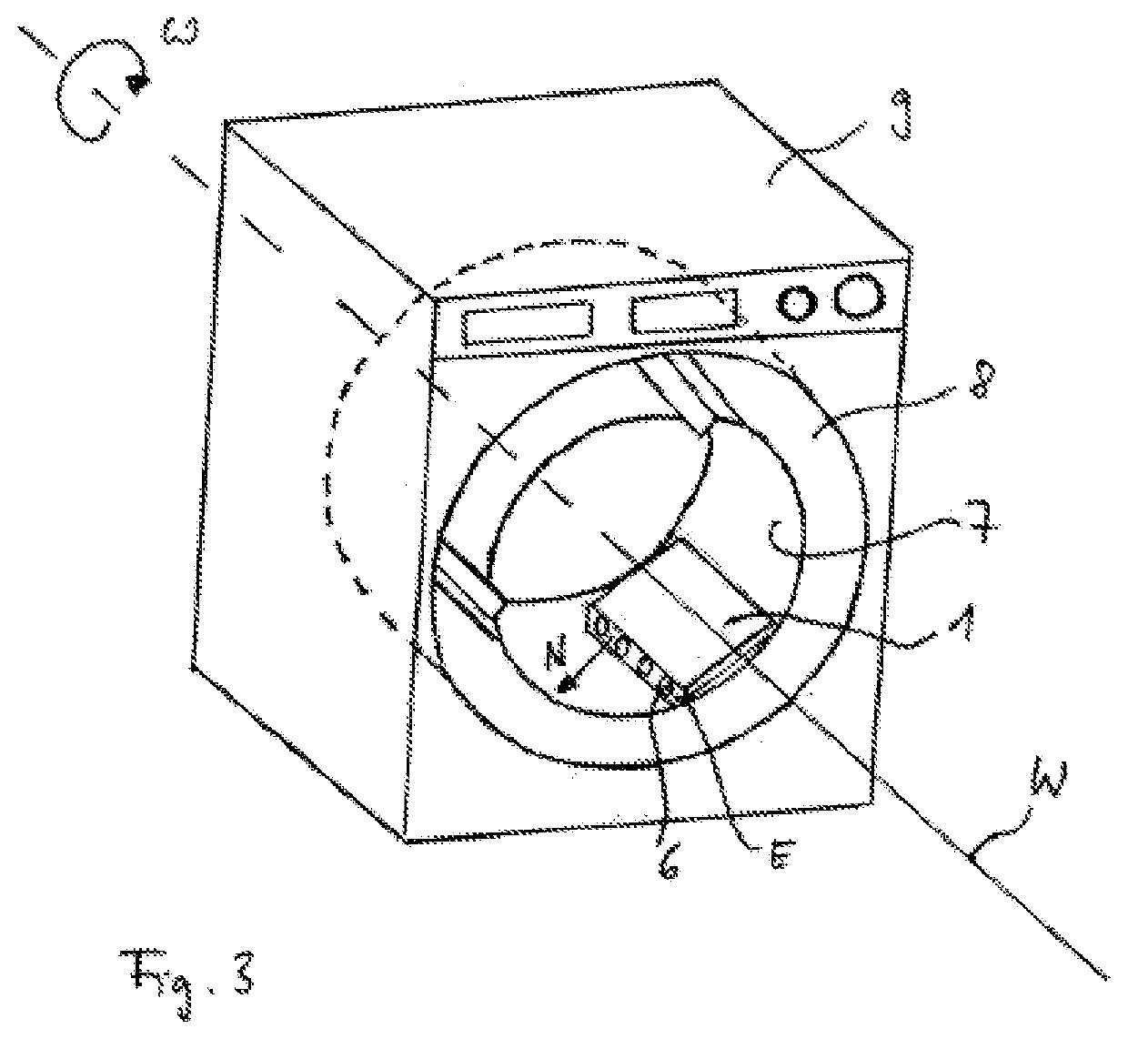 Device for installation on an inner circumferential surface of a washing machine drum
