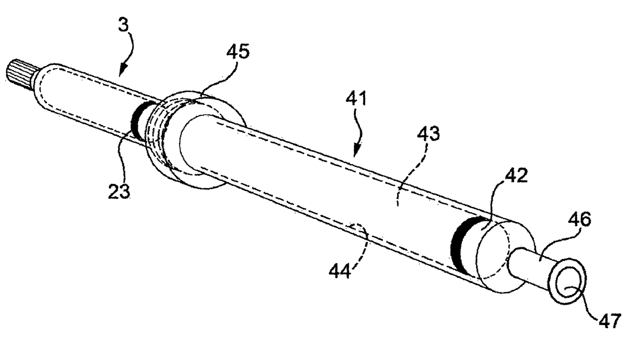 Supply unit for a mixer of two-phase compounds