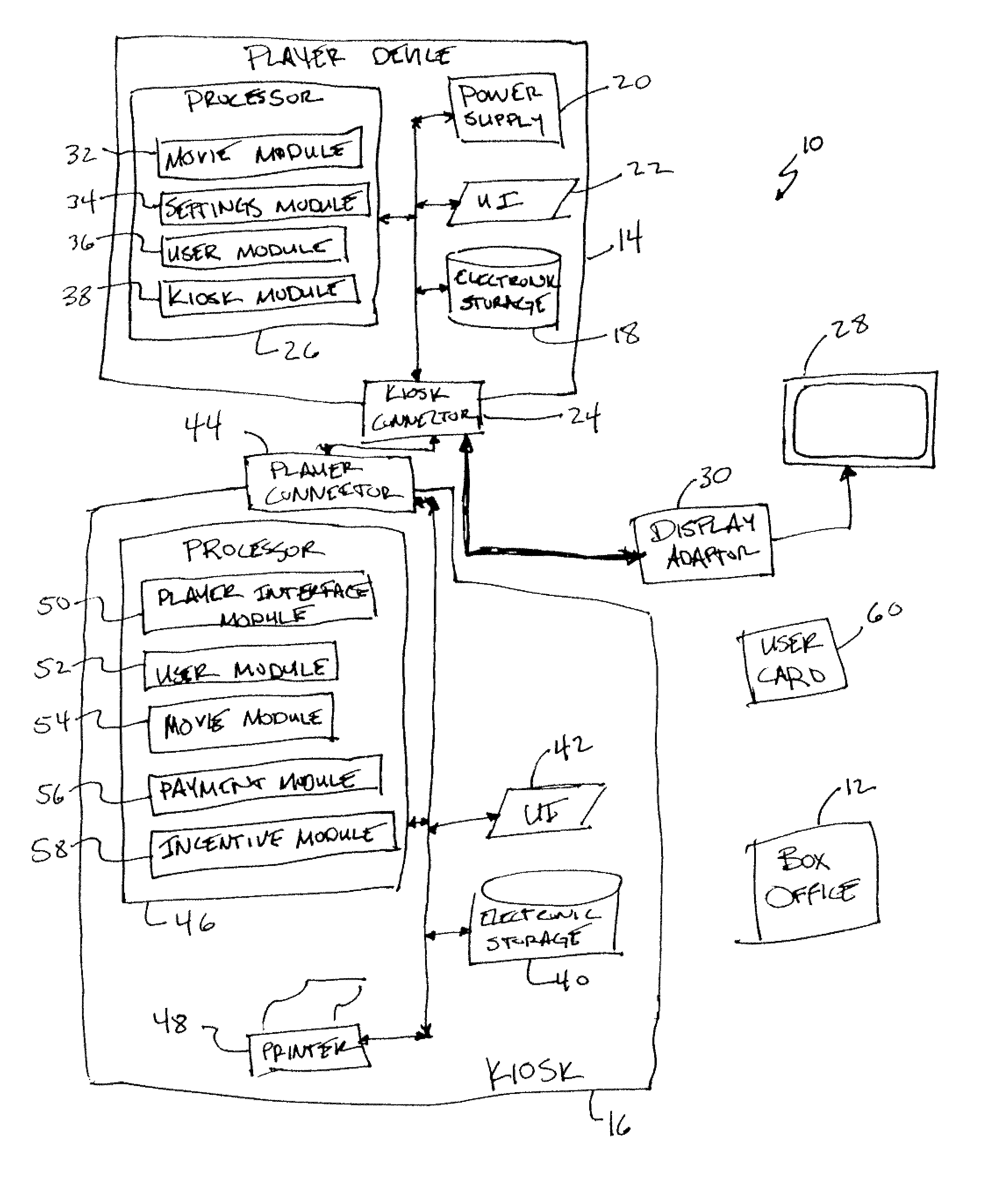 System and method for facilitating the home viewing of first-run movies