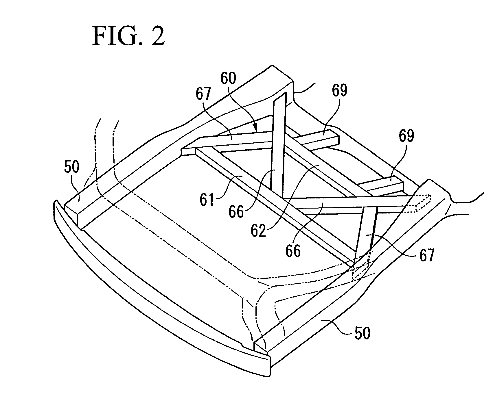 Fuel cell vehicle having support frame which couples side frames in width direction of vehicle