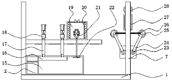 Flexible driving belt production device with molding function