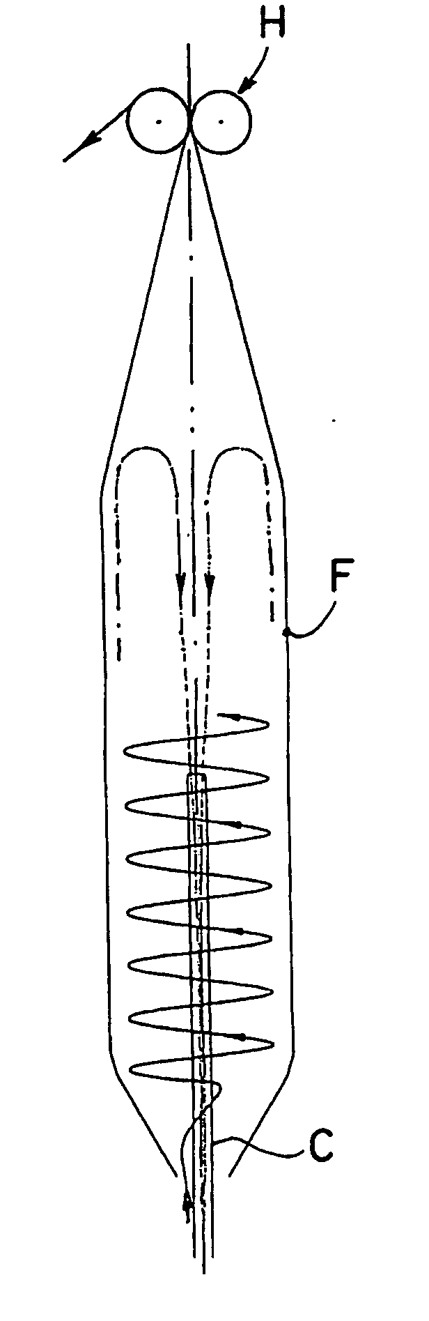 Method and apparatus for cooling extruded plastic foil hoses