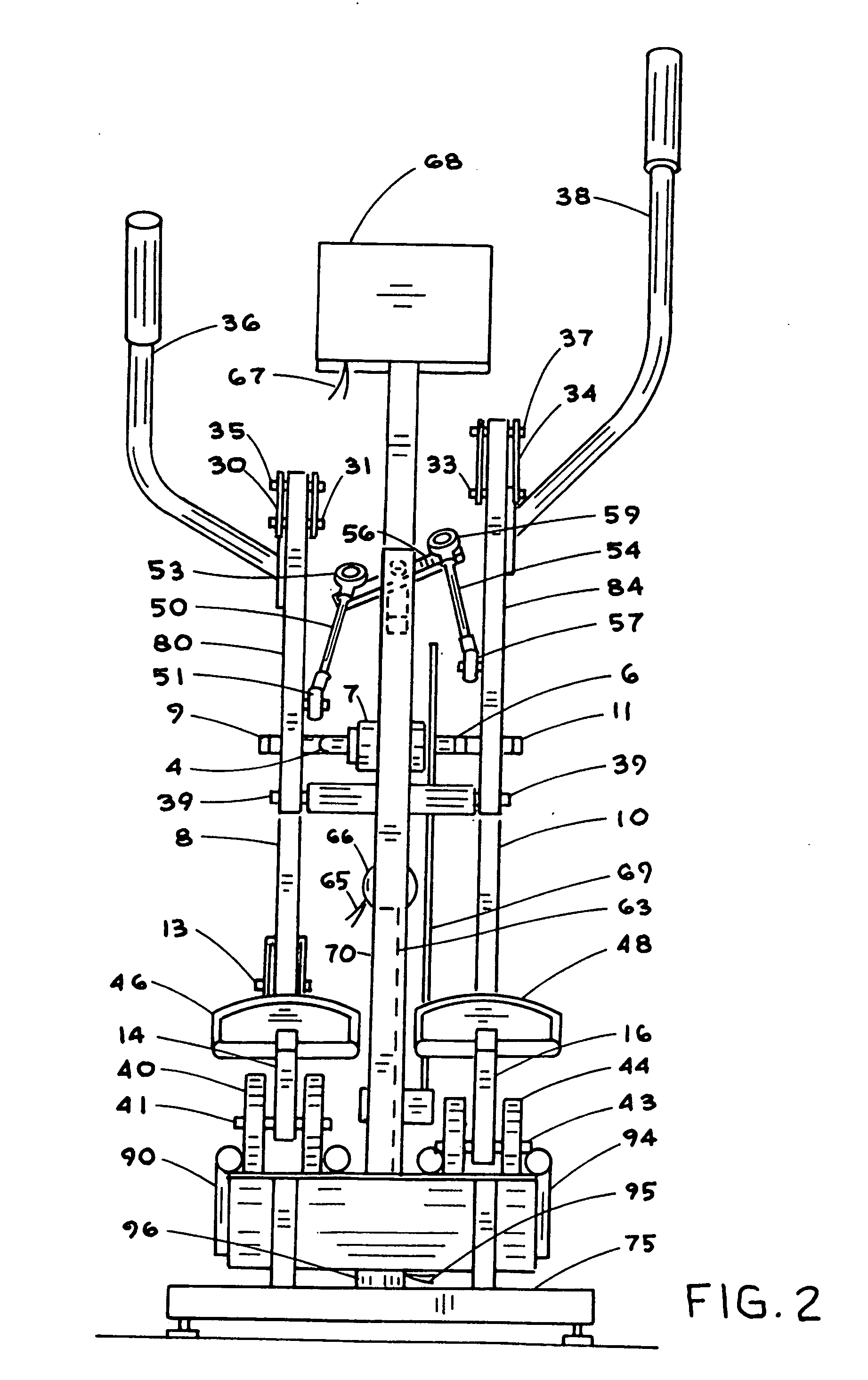 Stride seeker elliptical exercise apparatus