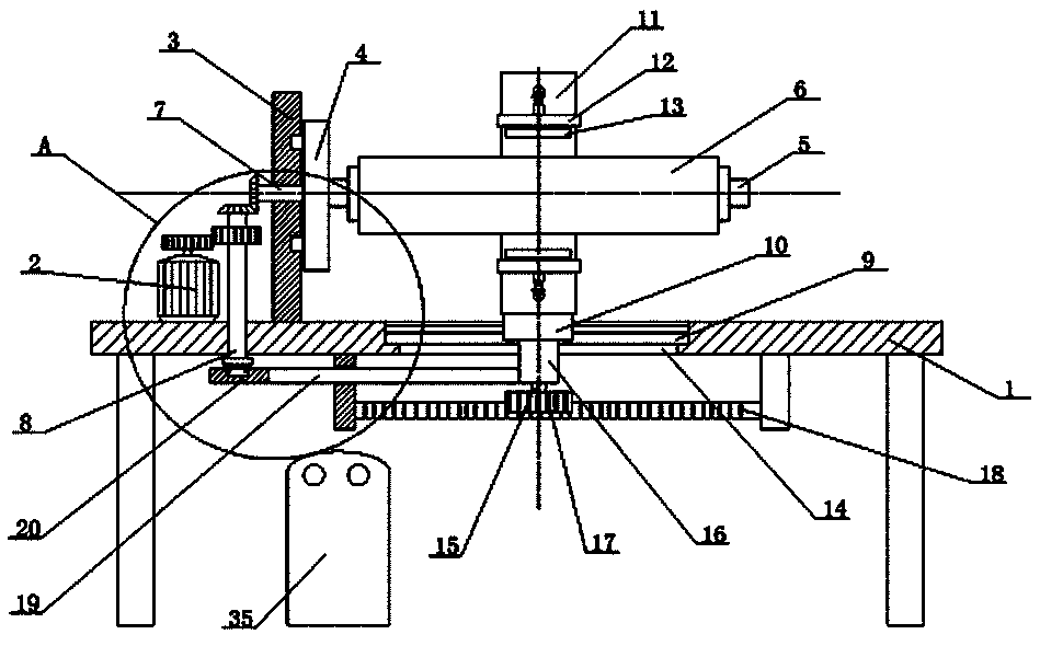 Cylindrical grinding machining device for insulation barrel of carbon felt and method thereof