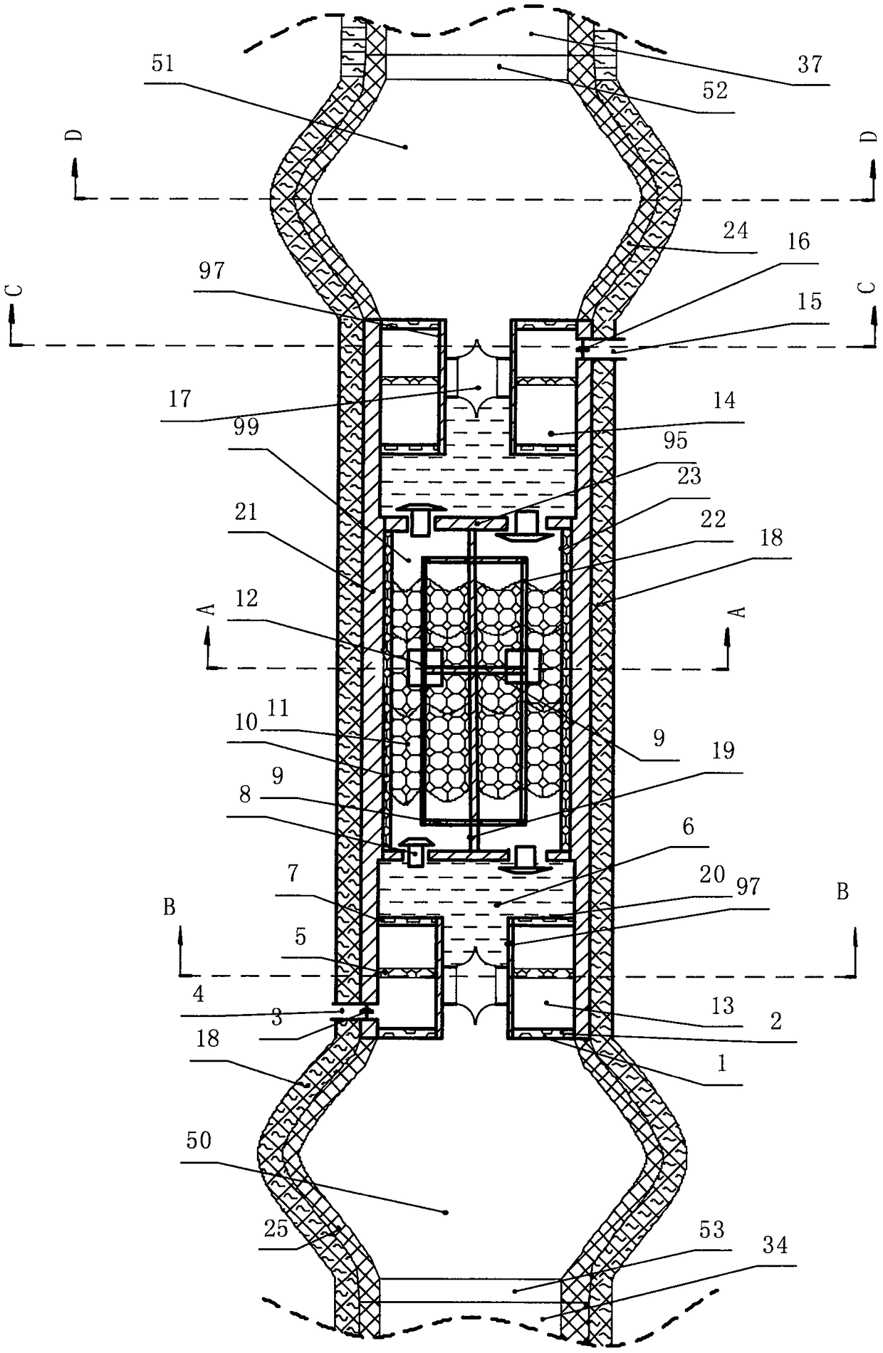 Air energy turbine type hot-air engine