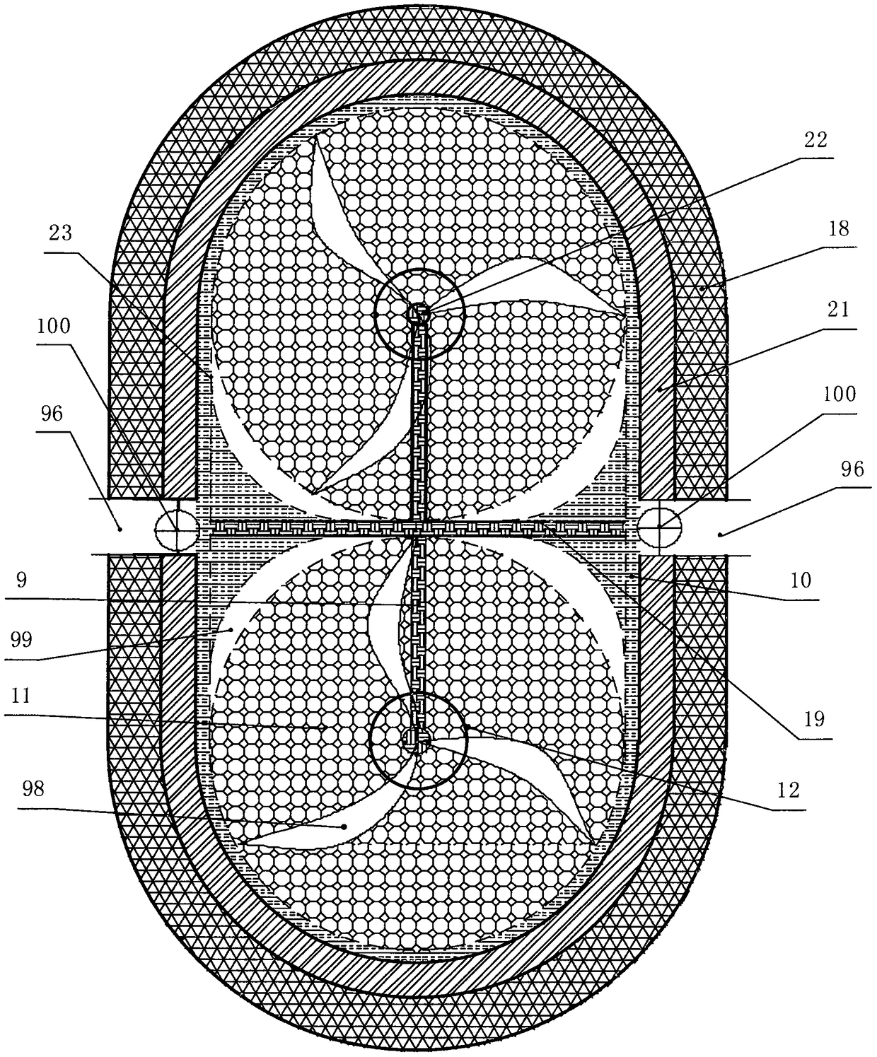 Air energy turbine type hot-air engine