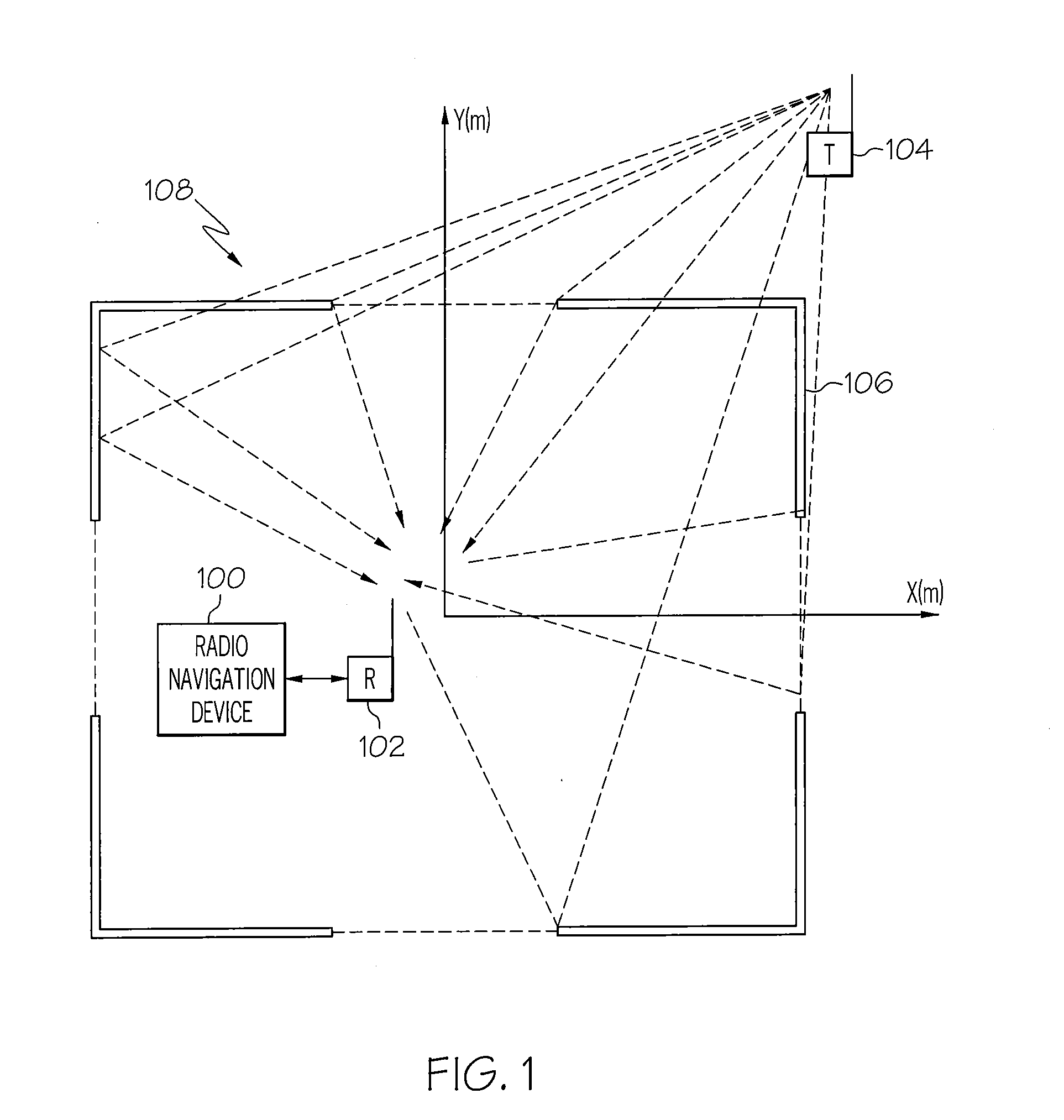 Radio frequency navigation using frequency response matching
