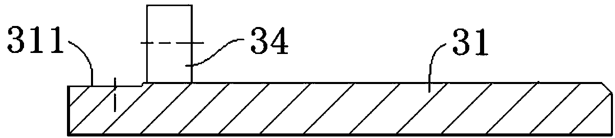 A mechanical shearing machine with three-point support and its processing method