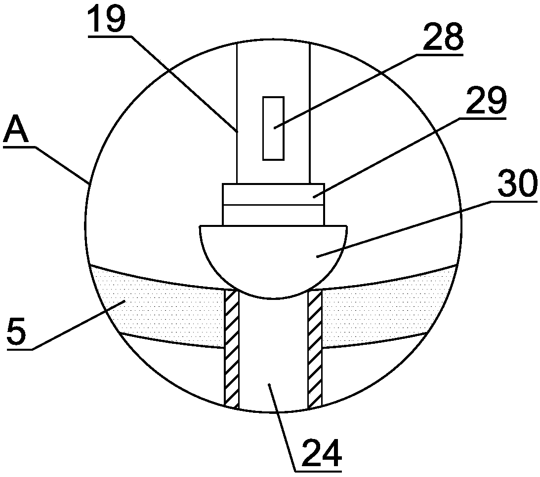 Food and beverage inner circulation baffling impurity filtering device