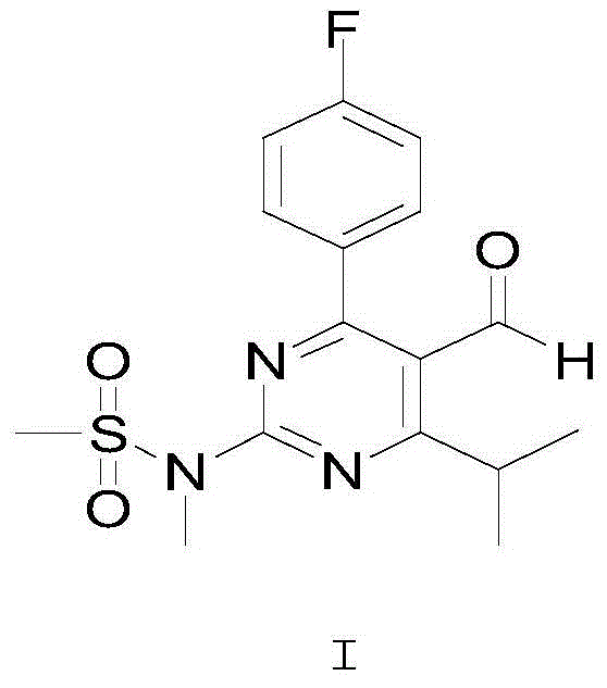 Method used for synthesizing rosuvastatin calcium key intermediate