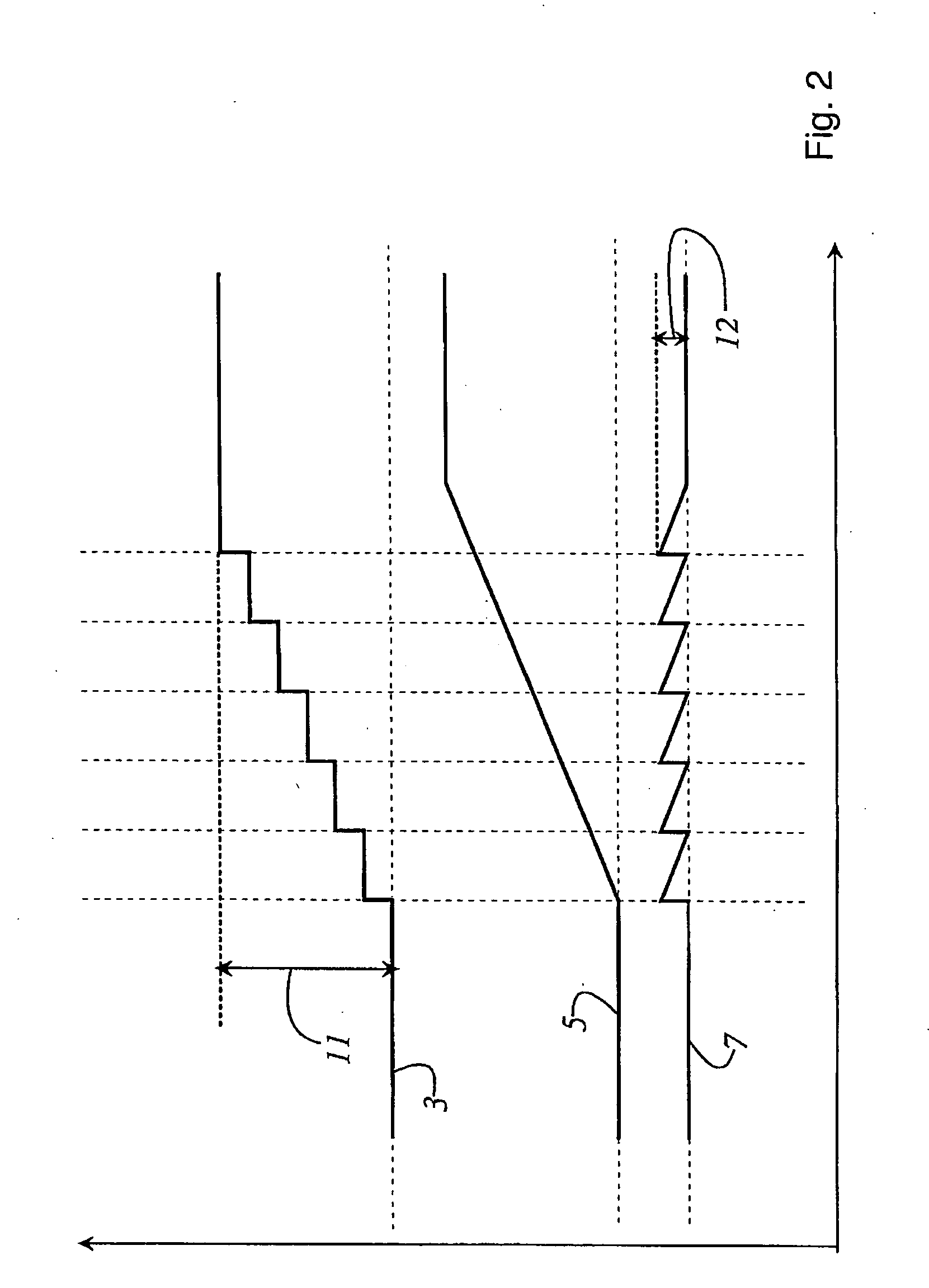 Device and method for imaging a multiple particle beam on a substrate