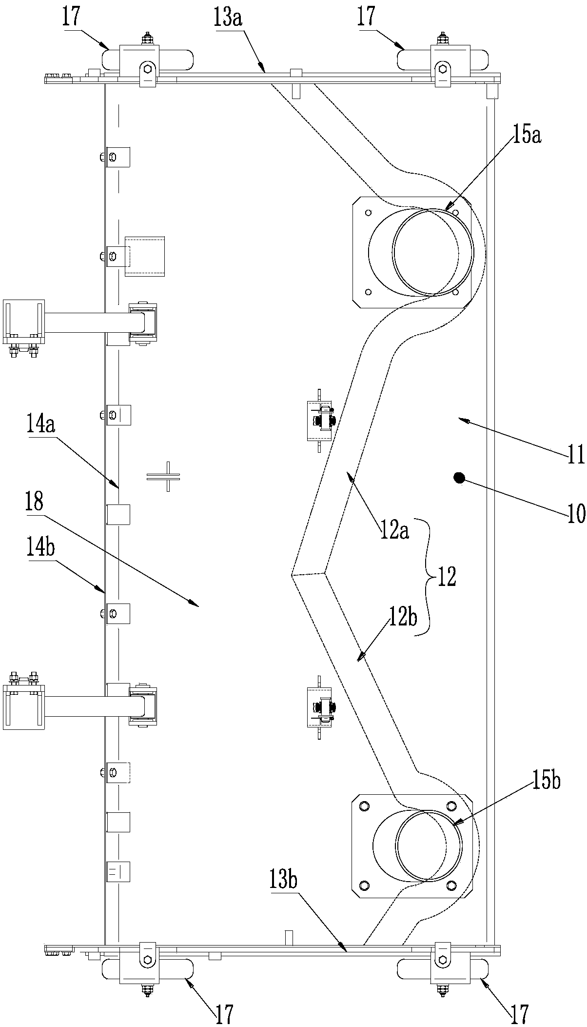 Suction nozzle device and road cleaning equipment