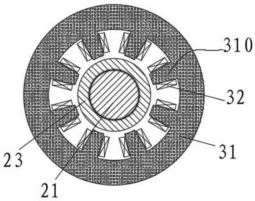 Slewing bearing structure, rotary table and operation machine