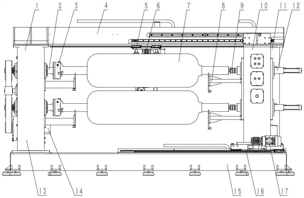 Carbon fiber winding machine