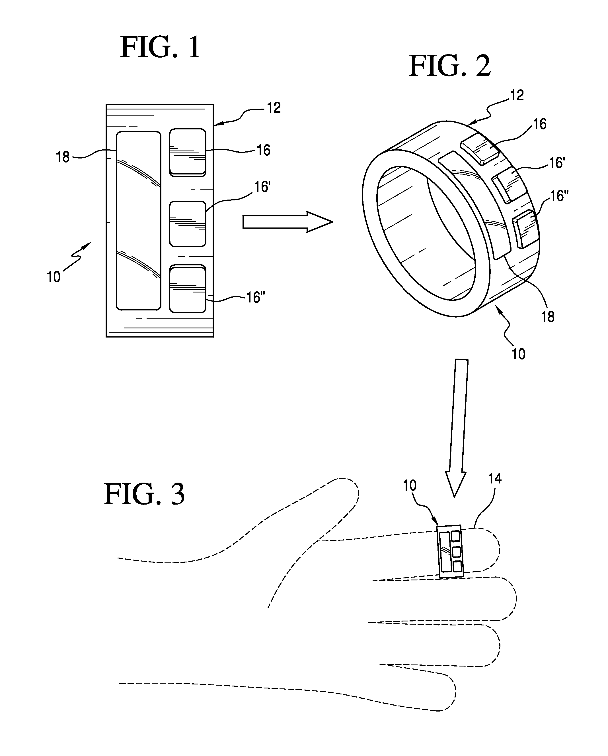 Finger control and data entry device