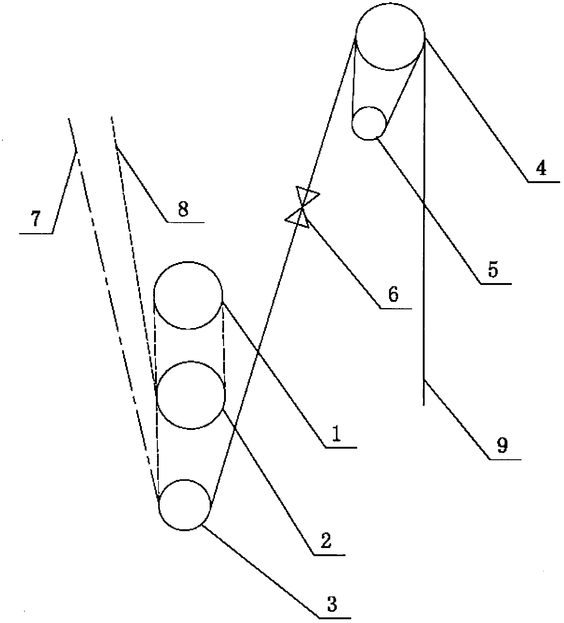 Production method for chemical fiber and polyester composite yarns