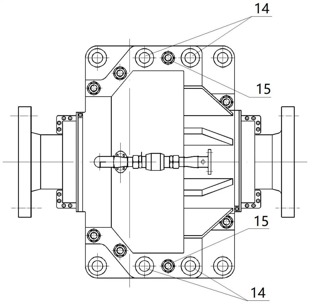 Thrust bearing device with compact structure