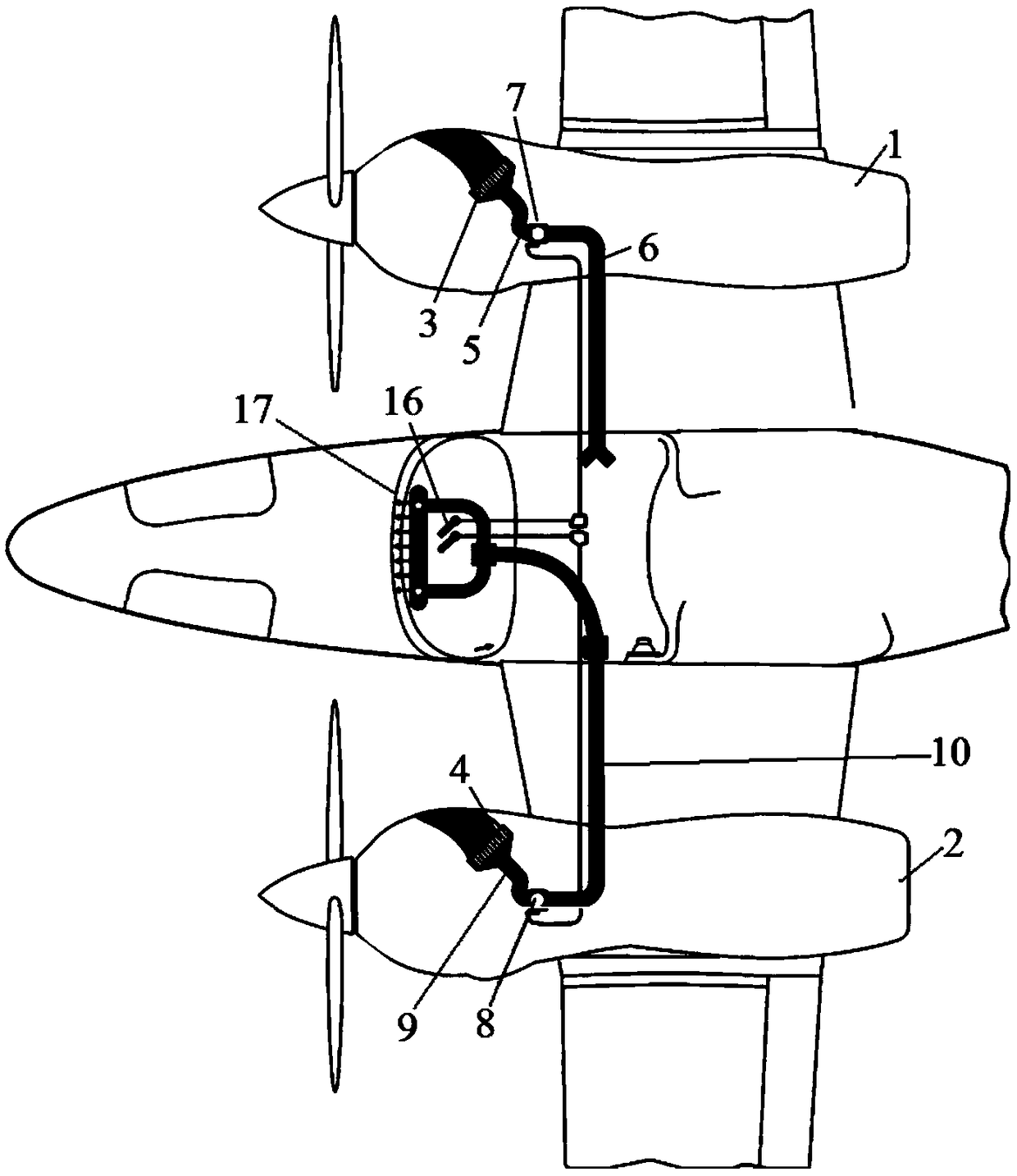 Ventilation and heating system of general-purpose airplane