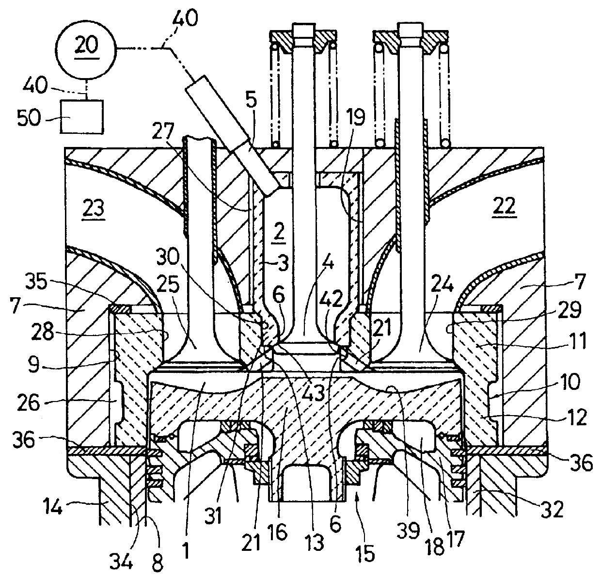 Gas engine with pre-combustion chamber