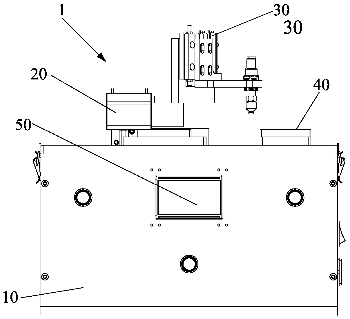 Testing and marking integrated jig