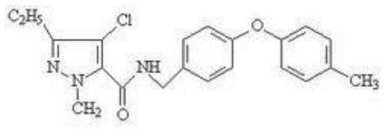 Efficient insecticide containing tolfenpyrad, cypermethrin and chlordimeform